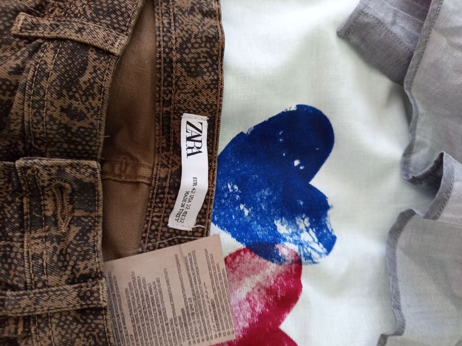 Мъжки панталони  дънки Zara,карго панталон