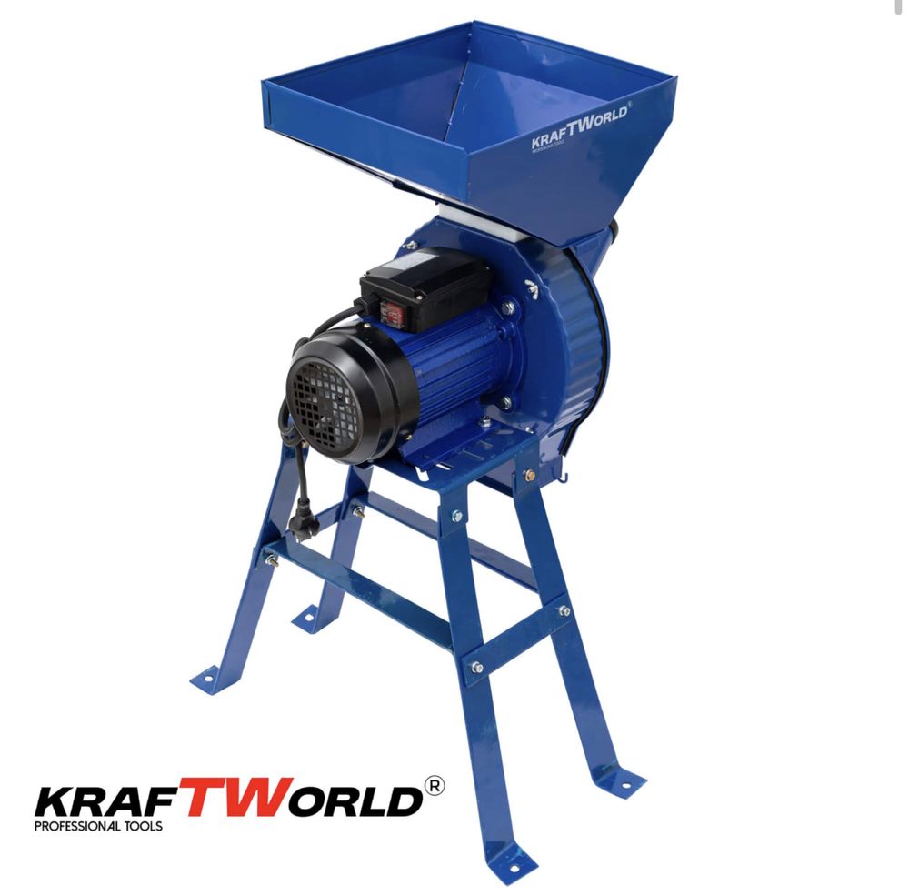 Фуражомелка KraftWorld 3.9kW Комплект с 4 Сита – Ярмомелка