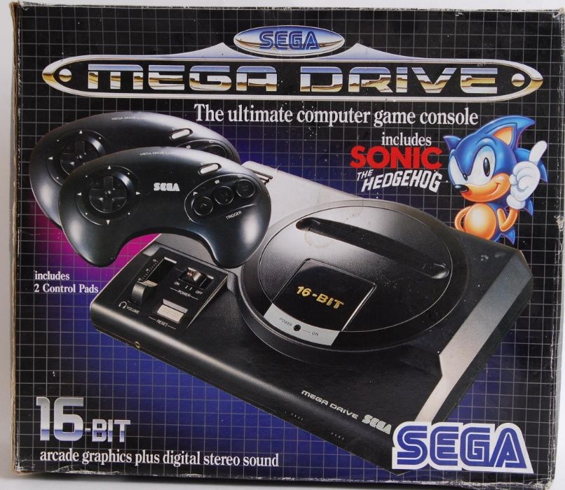 Игровая телевизионная приставка(консоль)Sega Mega Drive-Сега