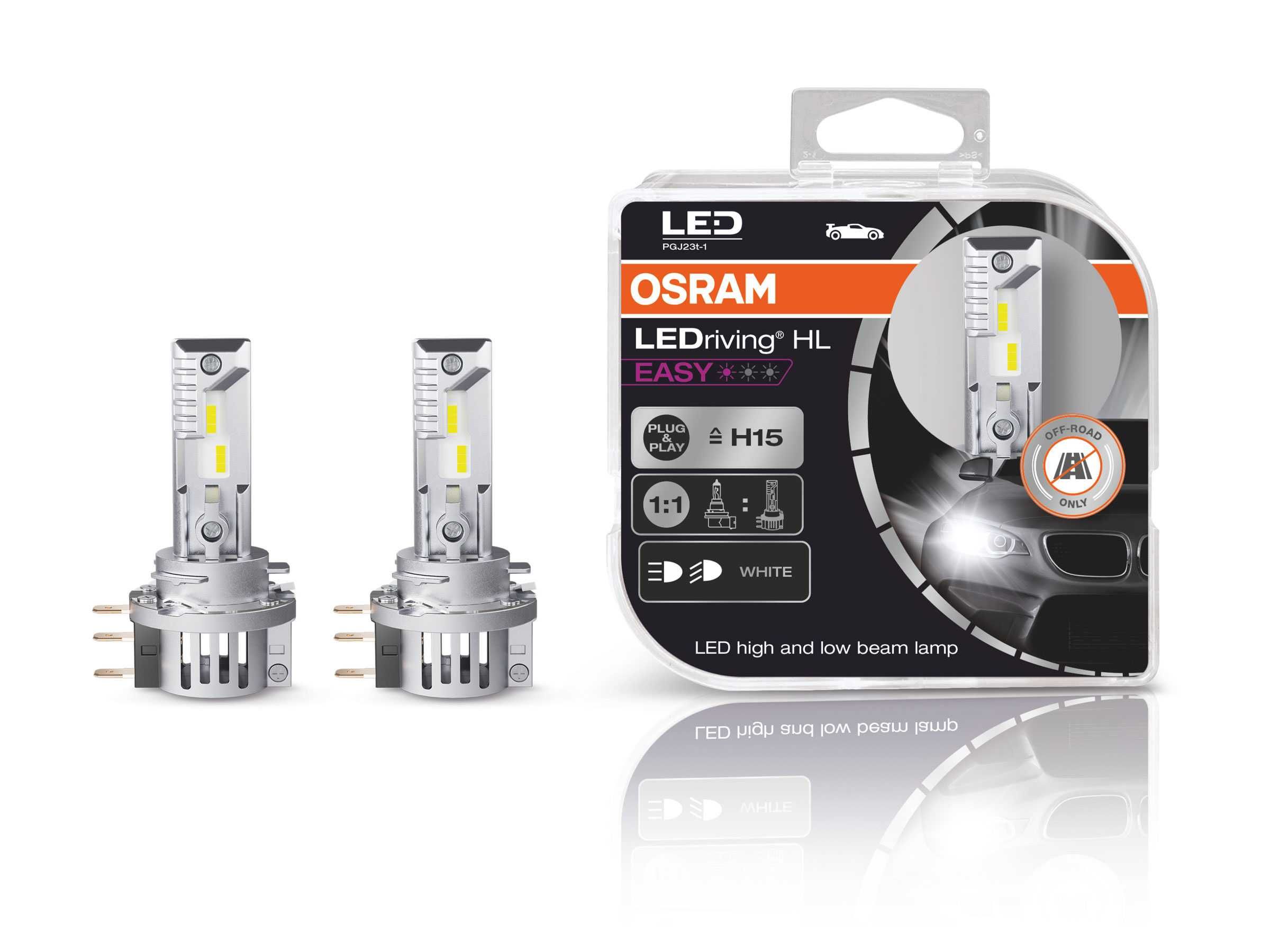 LED Крушка Osram H15 LEDRIVING HL EASY 12V 16W, 6500K