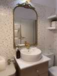 Oglinda cu design vintage, aurie RAMEBO lkea
