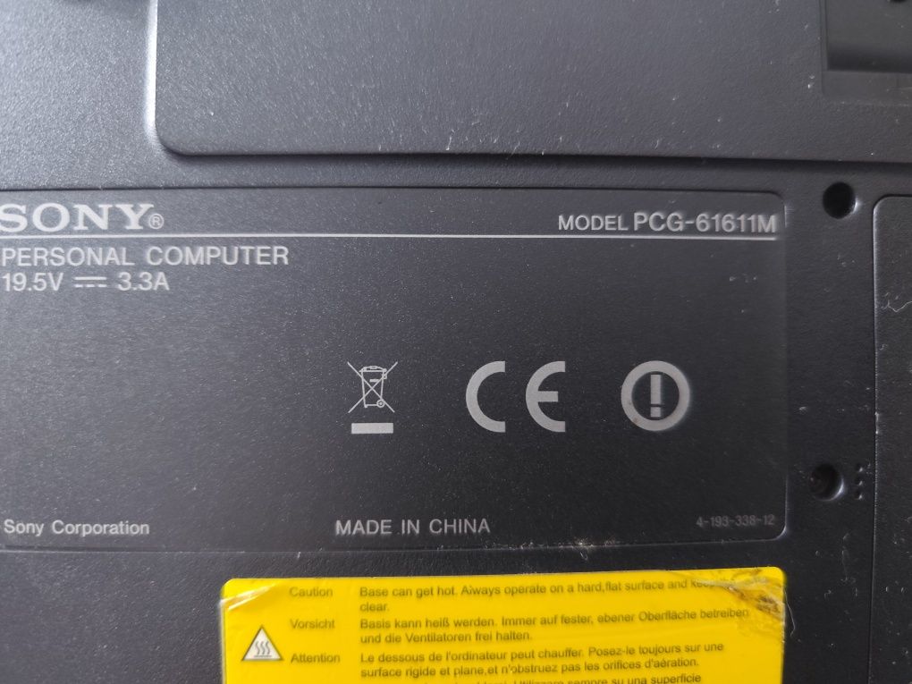 Лаптоп Sony vaio psg-61611M