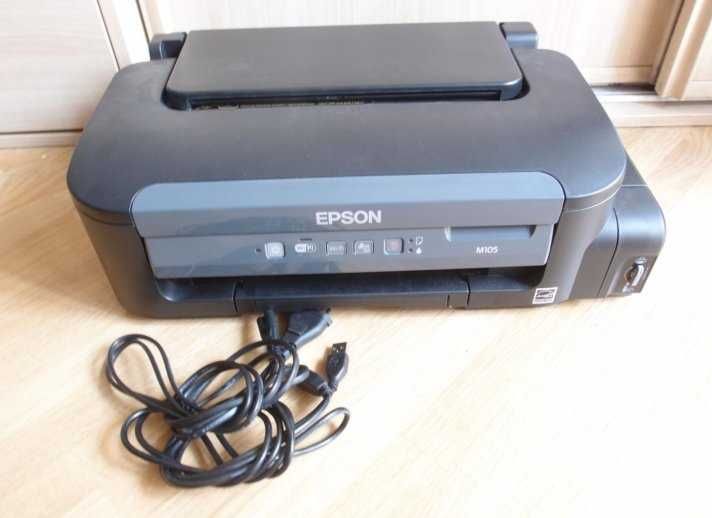 Wi-Fi струйный чернобелый принтер Epson M105 быстро печатает документы