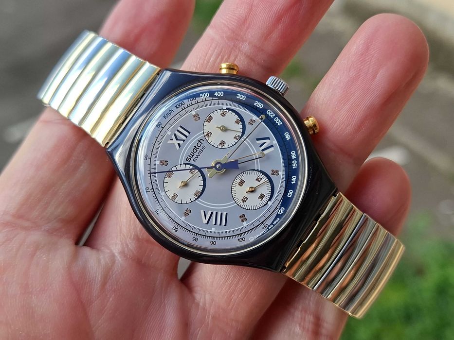 ceas Swatch Crongraf 22 rubine