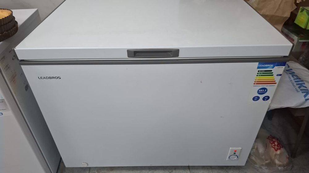 Морозилка. 350л. LEADBROS Морозильный ларь.