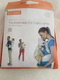 Кенгуро: Stokke MyCarrier 3-in-1 Infant Carrier Cool - Cream