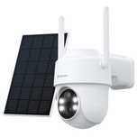 Camera de exterior wifi 2k 3MP IP65 infrared panou solar, acumulatori