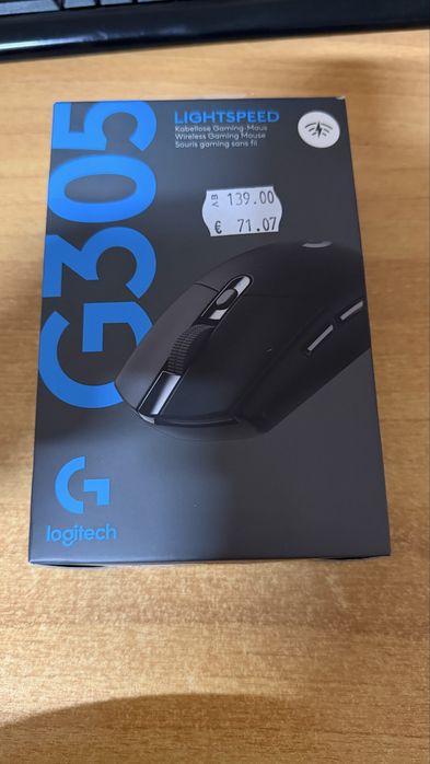 Logitech G305 Lighspeed Black Wireless Gaming mouse Нова в гаранция!