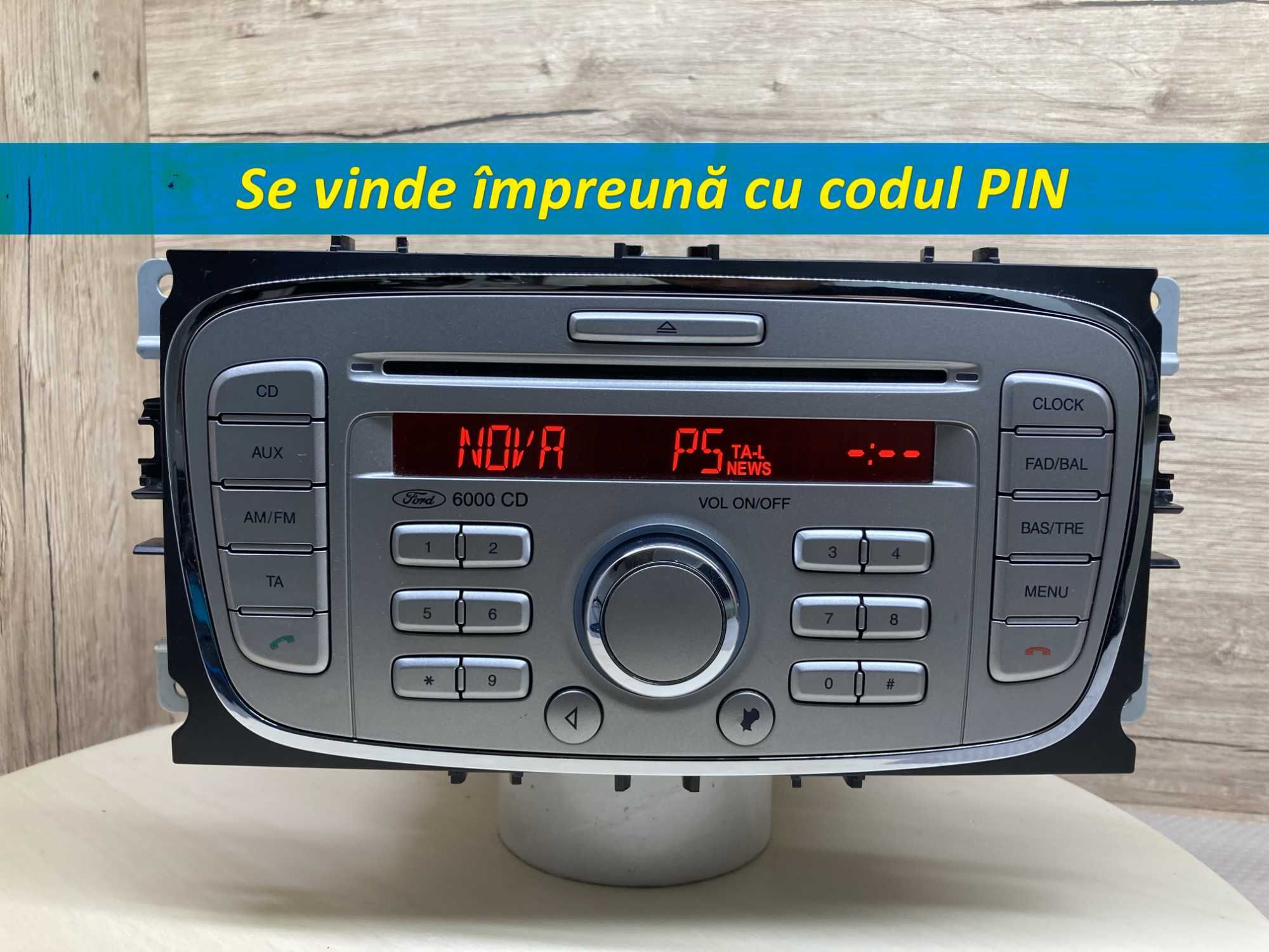Radio CD player 6000cd casetofon mk ford mondeo focus 2 s c max