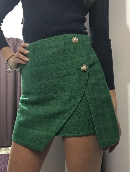 Пола букле в зелен цвят