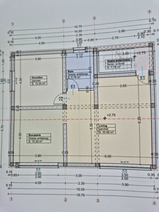 Apartamet studio Burdujeni