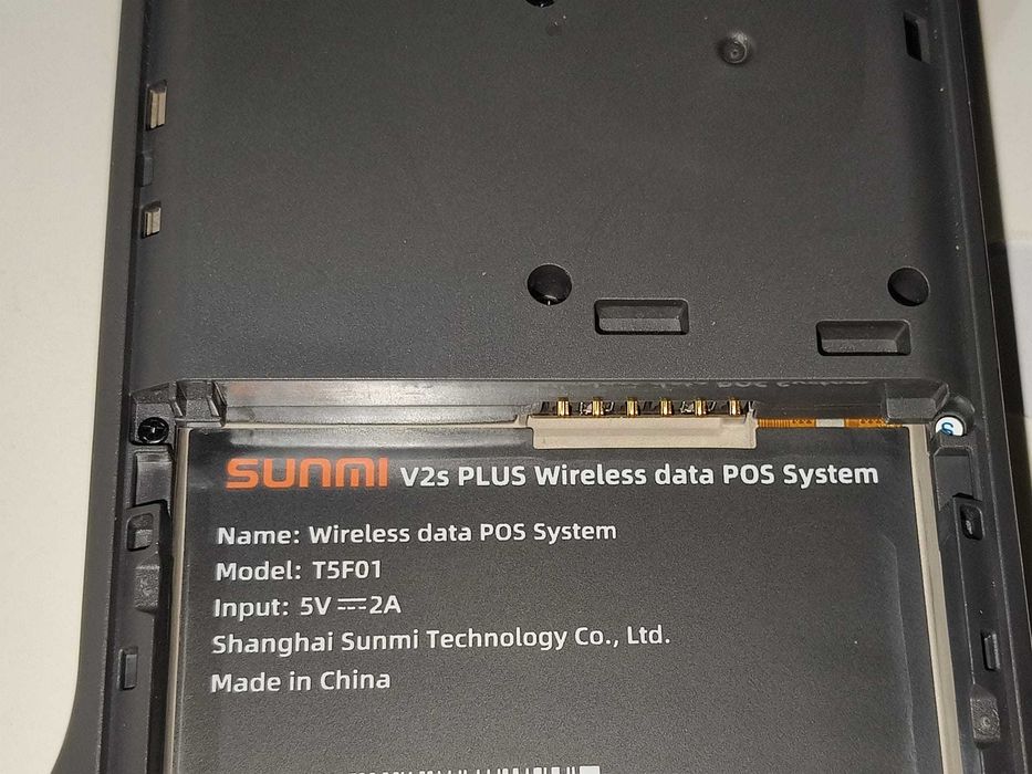 POS, Terminal mobil SUNMI V2S Plus, USB-C, BT, Wi-Fi, 4G, GPS, Android