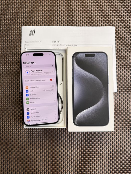 128!ЛИЗИНГ*49лв/м iPhone 15 pro *Blue Titanium айфон 15 про