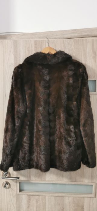 Haina blana naturala, nurca, marime M