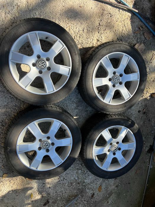 Гуми с джанти 16 цола 5x112 за VW Audi Skoda Seat