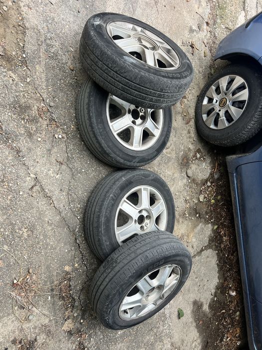 Jante Dacia 4x100 + anvelope vara 185 65 r15