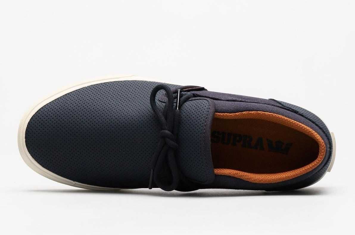 %ПРОМО% SUPRA № 41 & 42 – Мъжки кожени обувки в тъмно синьо нови