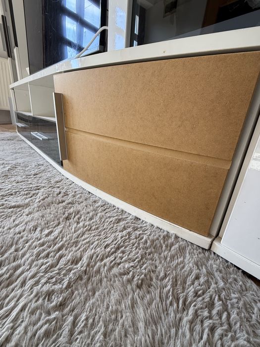 Set mobilier living alb-gri