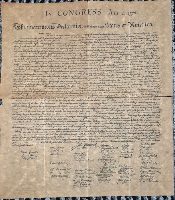 Document Declarația de Unire a 13 State Americane,  4 July 1776
