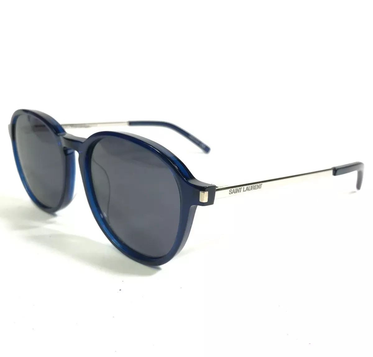 Слънчеви очила Saint Laurent SL 113/F 004 Blue Silver