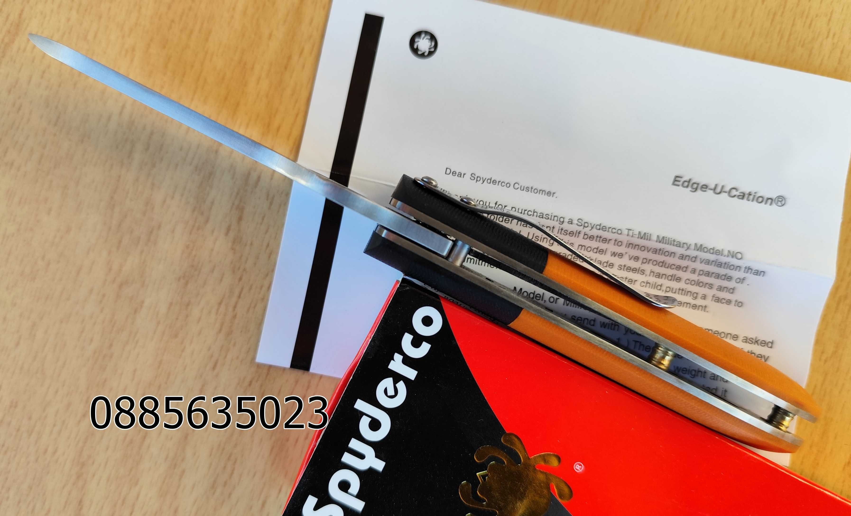 Сгъваем нож Spyderco Carey Rubicon C187 /Spyderco C184 FireFly