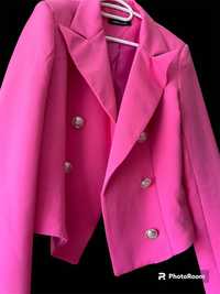 Дамски късо сако в розово