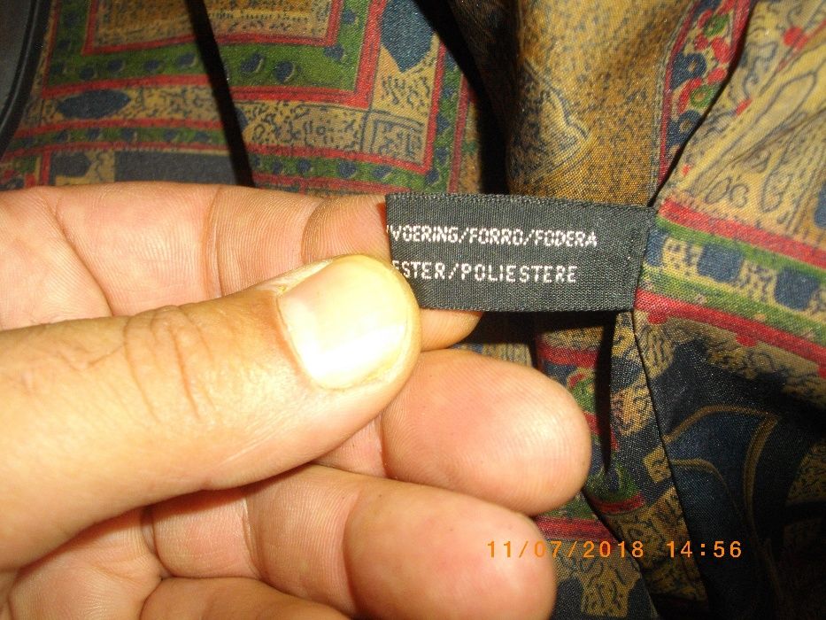 Мъжко-Яке Естествена Кожа-Агнешка Напа-№50-Почти Ново-Голямо-Късо