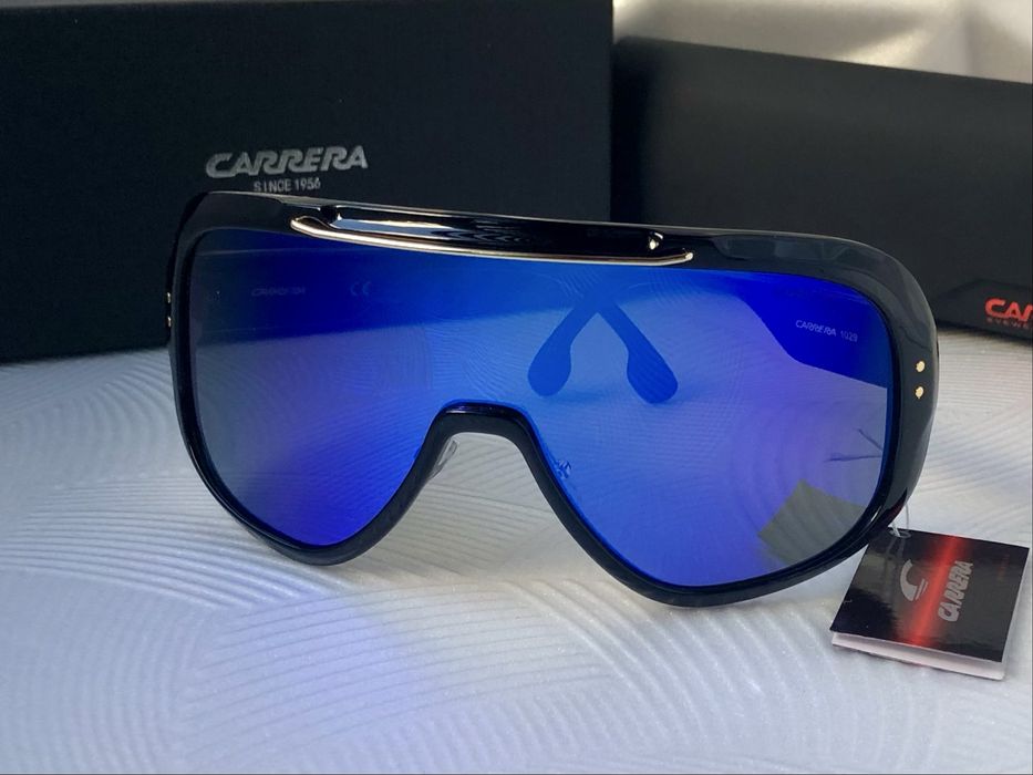 Мъжки слънчеви очила маска carrera epica 2 цвята черни сини
