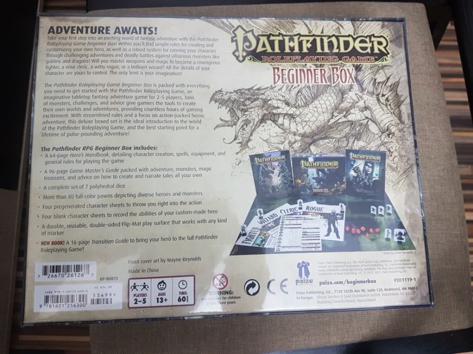 Pathfinder RPG Beginner Box + Pathfinder RPG GM screen