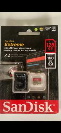 SanDisk Extreme PRO Card de Memorie MicroSDXC 128GB A2 + Adaptor SD