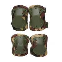 Set Protectie Genunchiere Cotiere Army Camuflaj verde, universala