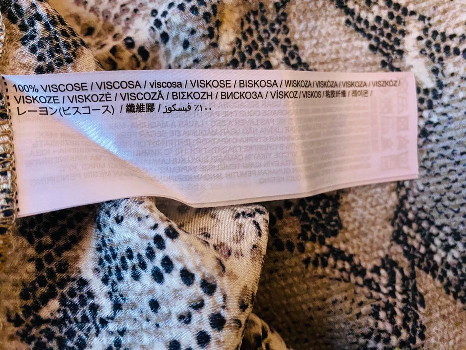 Rochie lunga animal print Mango 100% vâscoză