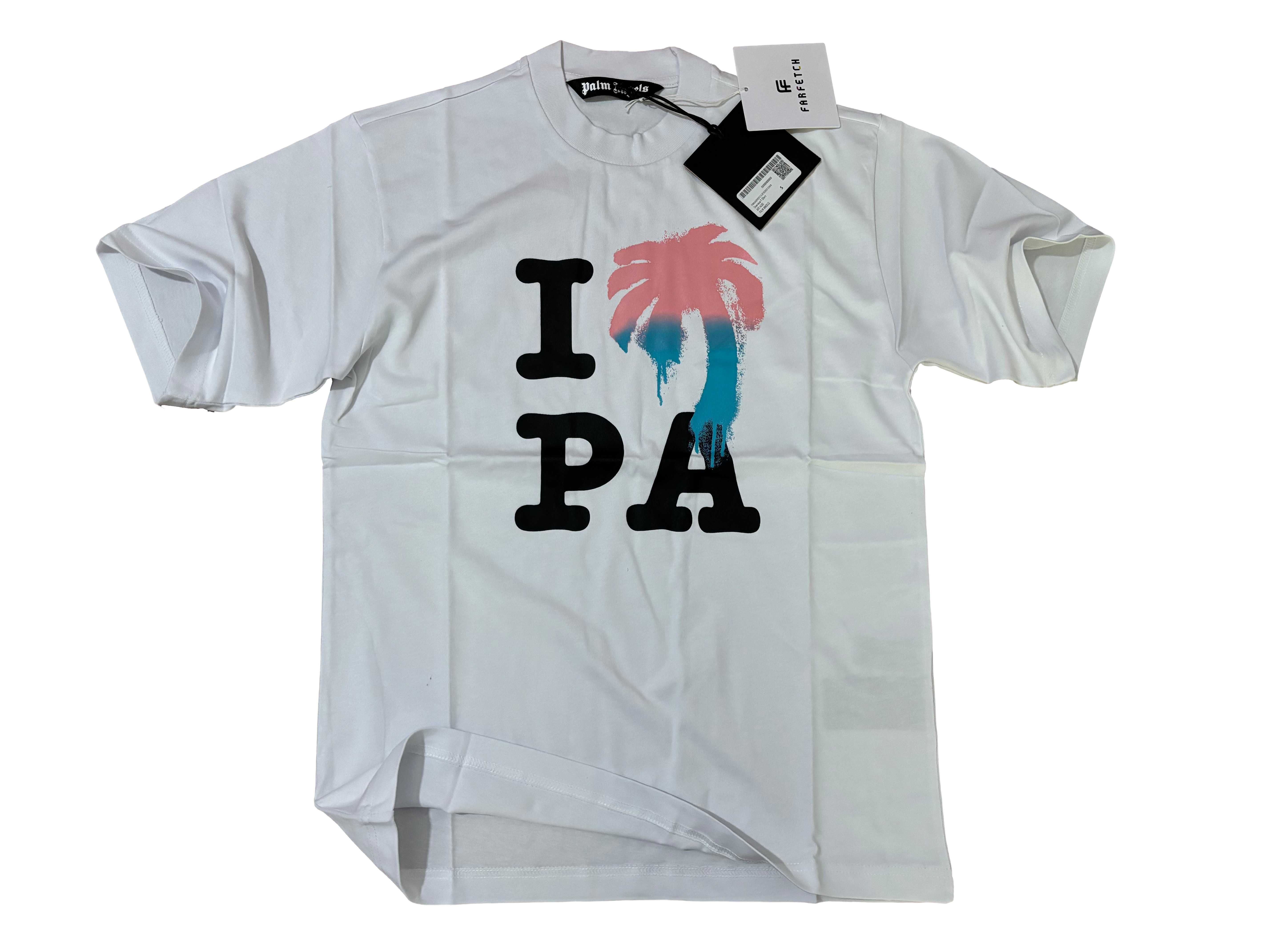 Унисекс Тениска Palm Angels Oversize - S-2XL Бяла