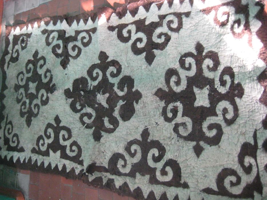 Кошма Ковер 2 метра на 1 метр Старинная Антикварная Ручная работа