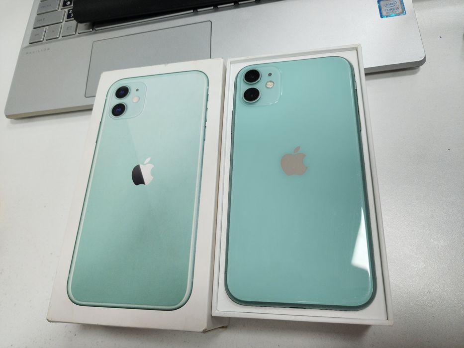 Iphone 11 Green LL/A 128GB Tinuu Karobka Dak bor bat 71%