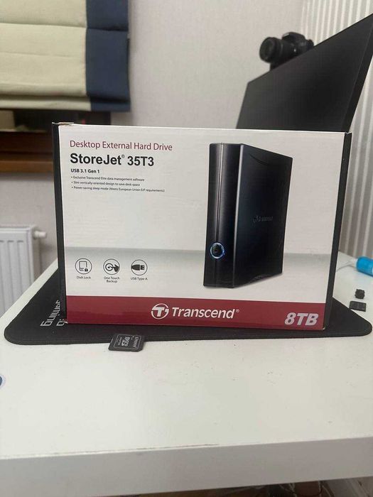 Продам абсолютно новый Внешний накопитель Transcend TS8TSJ35T3 8000 Гб
