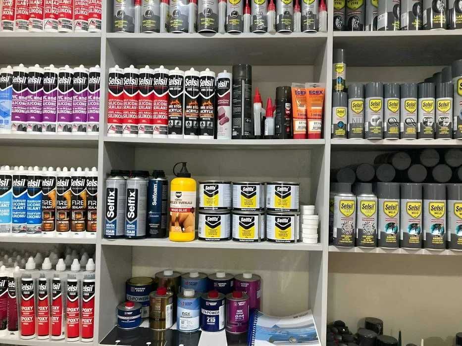 Силикон клеи монтаж пены germetik, kley, montaj pena Turkiya дилер