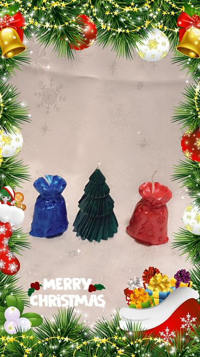 Коледни ароматни свещи