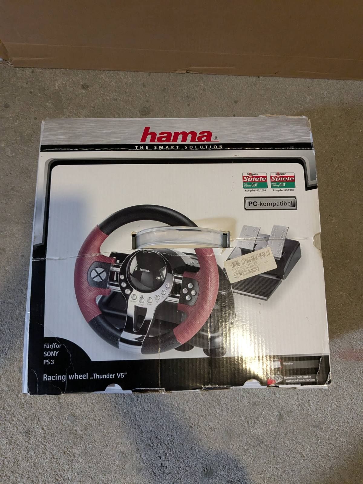 Hama racing wheel "Thunder V5"