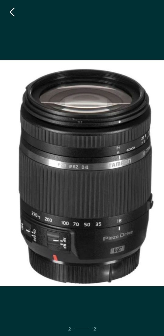 Tamron 18-270mm Obiectiv Foto DSLR F3.5-6.3 Di II Montura Nikon F 3 AN