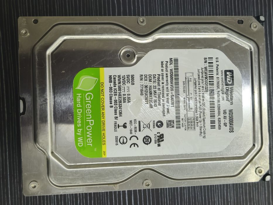 Жёсткий диск для компьютера 500 Гб