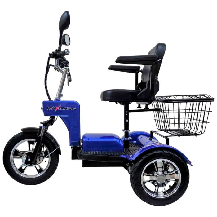 Електрическа триколка A6 LUX+ 1000W / 48V / 20Ah - BLUE