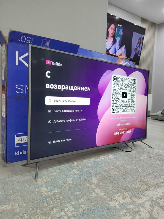 4к 127см СМАРТ ТВ вай-фай uнmepнеm