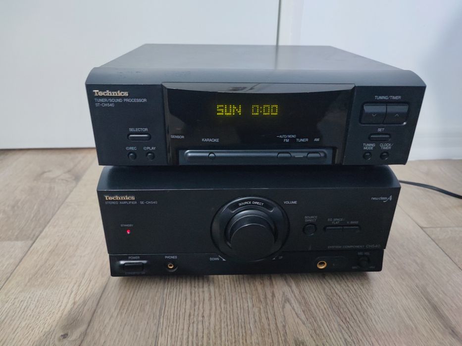 Mini sistem Technics amplificator SE CH 540 si tuner sound procesor