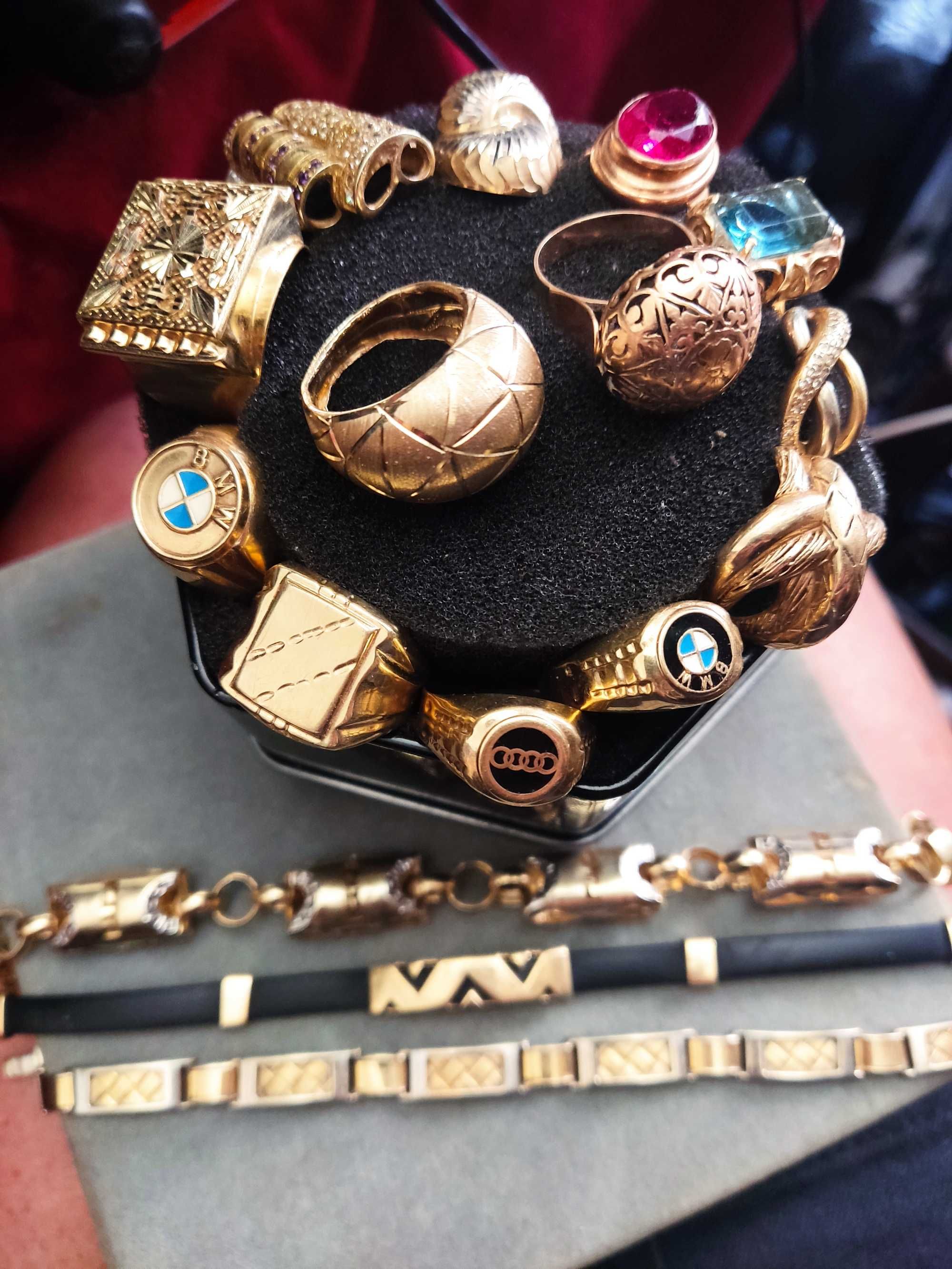 Злато - златни бижута - ланци, гривни, обеци, пръстени-14,18,22 карата