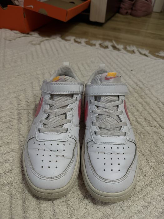Детски/Юношески Маратонки Nike Court Borough Low 2 (Бяло/Розово)