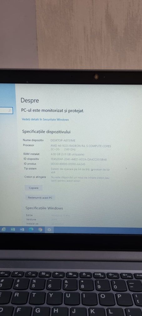 Laptop Lenovo IdeaPad 81N3 Amanet BKG