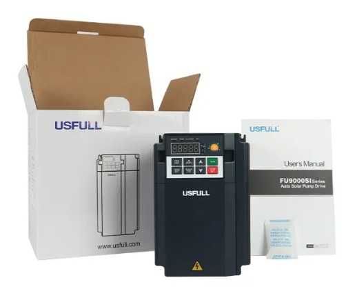 Инвертор 4кВт 1Ф для насоса работает от солнечных панелей