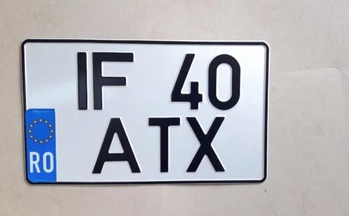 Placute auto numere auto personalizate ornamentale