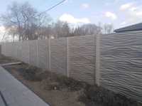 Gard din beton prefabricat. Transport, Montaj